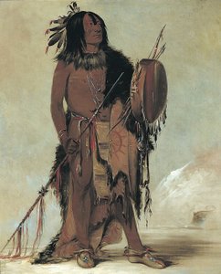 Wún-nes-tou, Búfalo Branco, um Curandeiro Idoso, 1832. de George Catlin