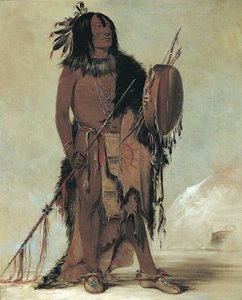 Wún-nes-tou, Búfalo Branco, um curandeiro idoso de George Catlin