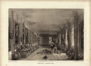 Naworth, Cumberland (litotint) de George Cattermole