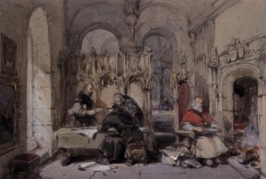 A biblioteca dos monges de George Cattermole