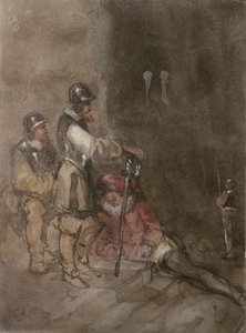 Assunto Histórico Não Identificado, com Soldados de George Cattermole
