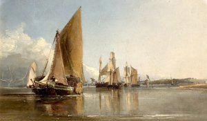 Barcos que entram no Medway