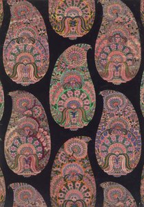 Design de tecido para xales Paisley, c.1871