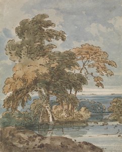 Árvores junto a um rio de George Chinnery