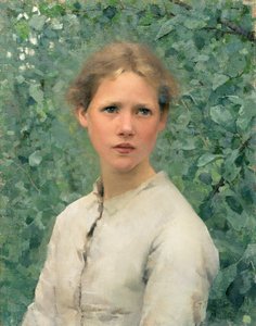 A cabeça de uma rapariga de George Clausen