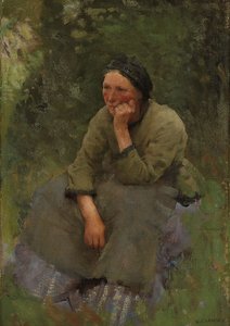 Um momento de descanso de George Clausen