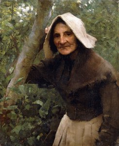 A Toiler Still; Uma velha, North Lincolnshire de George Clausen