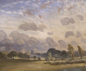 Igreja de Clavering (óleo sobre tela) de George Clausen