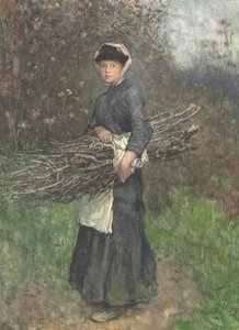 Juntando Lenha de George Clausen
