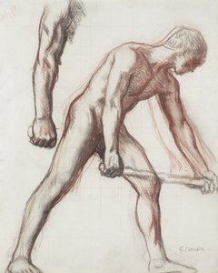 Estudo nu para o menino e o homem, 1908 (gizes no papel)