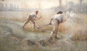 Cercadura (aguarela sobre papel) de George Clausen
