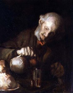 O Pequeno Jarro Castanho de George Clausen
