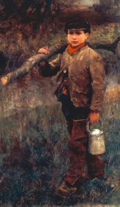 O menino do lenhador de George Clausen