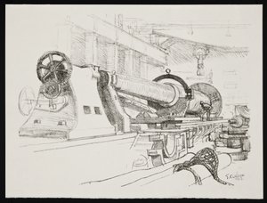 Virar uma arma grande de George Clausen