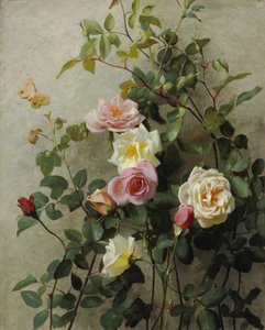 Rosas em uma parede, 1877