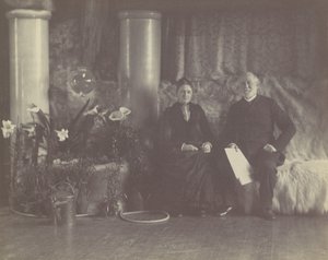 Sr. e Sra. Charles E. Tiffany no Estúdio de Louis C. Tiffany, ca. 1890. de George Collins Cox