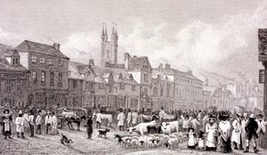 Smithfield Market, Londres, c1830