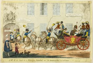 Uma visita de R-Y-L a uma capital estrangeira de George Cruikshank