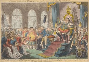 Uma Cena na Nova Farsa - como Actuado no Royalty Theatre! de George Cruikshank