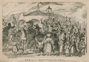 Abril - Retorno das corridas de George Cruikshank
