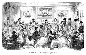 Áries - jollities Ram-pant, século XIX. de George Cruikshank