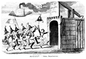 Agosto - Idees Napoliennes, século XIX. de George Cruikshank