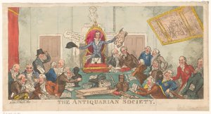 Versammlung der Society of Antiquaries de George Cruikshank