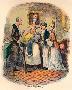 Batizado de Bloomsbury, c1900 de George Cruikshank