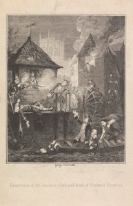 Dispersão do Clube Jacobite, e morte de Cordwell Firebras de George Cruikshank