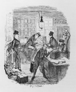 Early Coaches, c.1836 (gravura) de George Cruikshank