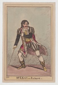 Edmund Kean como Ricardo III, ca. 1814., c. 1814. de George Cruikshank