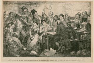 Das crianças do bêbado, 1848 de George Cruikshank