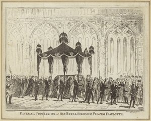 Procissão fúnebre de sua Alteza Real Princesa Charlotte de George Cruikshank
