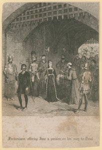Heckenham oferecendo a Jane um perdão de George Cruikshank
