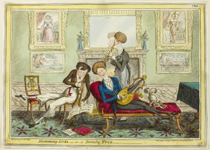 Pássaros cantarolando, ou Um Trio Dandy de George Cruikshank