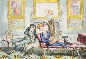 Colibris ou A Dandy Trio, pub. 1835. de George Cruikshank