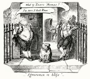 Ignorância é bem-aventurança (gravação) de George Cruikshank