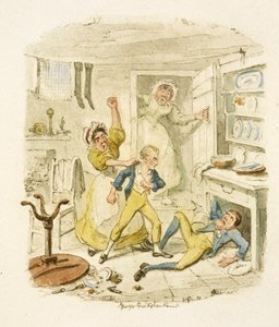 Ilustração para "Oliver Twist" de George Cruikshank