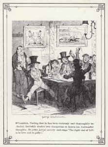 Ilustração para O Livro dos Solteiros, ou O Progresso do Sr. Lambkin (Gent) (gravura) de George Cruikshank