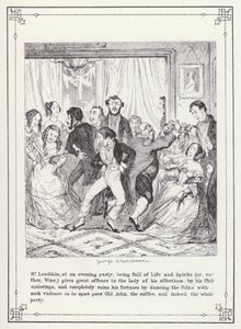 Ilustração para O Livro dos Solteiros, ou O Progresso do Sr. Lambkin (Gent) (gravura) de George Cruikshank