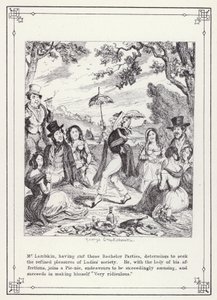 Ilustração para O Livro dos Solteiros, ou O Progresso do Sr. Lambkin (Gent) (gravura) de George Cruikshank