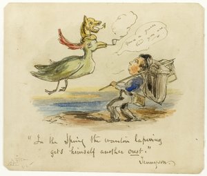 Na primavera, o abibe-preto arranja outra crista de George Cruikshank