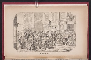 janeiro do The Comic Almanack de George Cruikshank