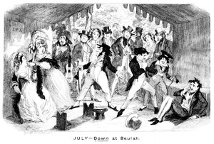 Julho - Em Beulah, c1840s. de George Cruikshank