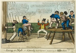 Laços com estilo de George Cruikshank