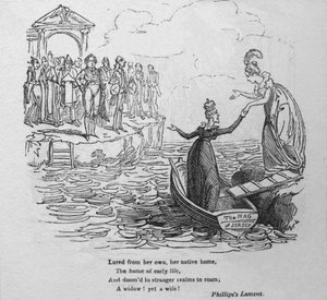 Atraído por sua própria casa natal ..., c1820. de George Cruikshank