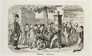 março - Showery from George Cruikshank