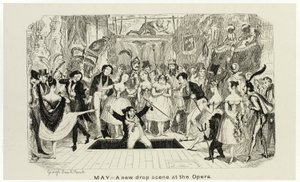 maio - A New Drop Scene at the Opera from George Cruikshank