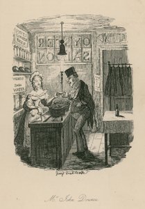 Mr John Dounce, personagem de Sketches de Boz (Charles Dickens) de George Cruikshank