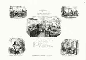 Enganar no Bar, ou Educação Popular (gravura) de George Cruikshank